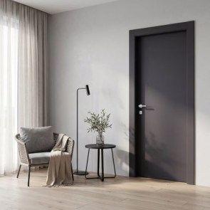 Πόρτα Alfa Wood Optima 0274 Anthracite σε εσωτερικό χώρο