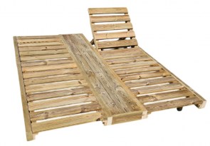   Ξαπλώστρα Ξύλινη Εμποτισμένη με πάσο