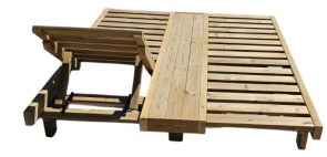  Ξαπλώστρα Ξύλινη Εμποτισμένη