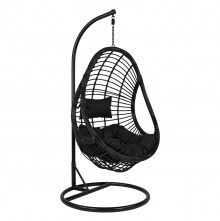 63527 ΚΡΕΜΑΣΤΗ ΠΟΛΥΘΡΟΝΑ ΦΩΛΙΑ CALLIE HM5541.02 ΜΕ ΜΑΥΡΟ WICKER & ΜΑΞΙΛΑΡΙΑ Φ95Χ195Υ εκ.
