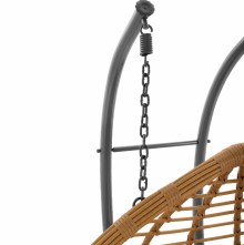 65934 ΔΙΠΛΗ ΚΡΕΜΑΣΤΗ ΠΟΛΥΘΡΟΝΑ ΦΩΛΙΑ GEMMA ΜΠΕΖ ΜΕ ΜΑΞΙΛΑΡΙ HM5754.01 Φ120x200Υ εκ.
