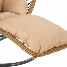 65935 ΚΡΕΜΑΣΤΗ ΠΟΛΥΘΡΟΝΑ ΦΩΛΙΑ GRACIE ΜΠΕΖ ΜΕ ΜΑΞΙΛΑΡΙ HM5755.01 Φ105x195Υ εκ.