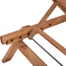 66339 ΞΑΠΛΩΣΤΡΑ ΕΠΑΓΓΕΛΜΑΤΙΚΗ JULES HM11431.03 ΦΥΣΙΚΗ ΑΠΟ ΞΥΛΟ ΕΛΑΤΗΣ 73x194x84,5Υ εκ.