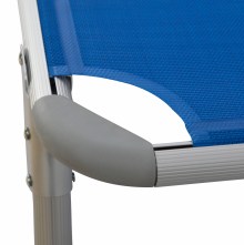 66611 ΞΑΠΛΩΣΤΡΑ ΠΑΡΑΛΙΑΣ HM5054.01 ΒΑΡΕΩΣ ΤΥΠΟΥ ΜΠΛΕ ΑΛΟΥΜΙΝΙΟΥ 188x58x28-80Υ εκ.