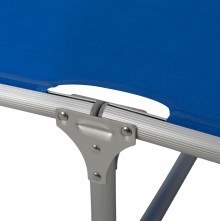 66611 ΞΑΠΛΩΣΤΡΑ ΠΑΡΑΛΙΑΣ HM5054.01 ΒΑΡΕΩΣ ΤΥΠΟΥ ΜΠΛΕ ΑΛΟΥΜΙΝΙΟΥ 188x58x28-80Υ εκ.
