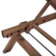 66759 ΞΑΠΛΩΣΤΡΑ ΕΠΑΓΓΕΛΜΑΤΙΚΗ HM11431.01 ΞΥΛΟ ΕΛΑΤΗΣ ΣΕ ΚΑΡΥΔΙ ΑΠΟΧΡΩΣΗ 73x194x29-84,5Υ εκ.