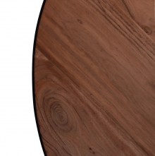 67309 ΤΡΑΠΕΖΙ ΣΑΛΟΝΙΟΥ ATHARVA ΑΠΟ ΜΑΣΙΦ ΞΥΛΟ ΑΚΑΚΙΑΣ HM8461.11 Φ100x36Υ εκ.