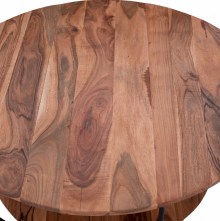 67338 ΤΡΑΠΕΖΙ ΣΑΛΟΝΙΟΥ ΜΕ ΞΥΛΟ ΑΚΑΚΙΑΣ HM8778.11 Φ90x40 εκ.