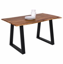 67451 ΤΡΑΠΕΖΙ ΤΡΑΠΕΖΑΡΙΑΣ MONTANA SLIM HM8163.11 ΜΑΣΙΦ ΞΥΛΟ ΑΚΑΚΙΑΣ 140x80x77Υ εκ.