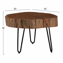 67584 ΤΡΑΠΕΖΙ ΣΑΛΟΝΙΟΥ ΑΠΟ ΜΑΣΙΦ ΚΟΡΜΟ ΑΚΑΚΙΑΣ ΠΑΧΟΥΣ 10εκ. HM8779.11 60x60x40Υεκ.