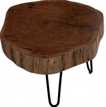 67584 ΤΡΑΠΕΖΙ ΣΑΛΟΝΙΟΥ CLAUDINE ΑΠΟ ΜΑΣΙΦ ΚΟΡΜΟ ΑΚΑΚΙΑΣ ΠΑΧΟΥΣ 10εκ. HM8779.11 60x60x40Υεκ.