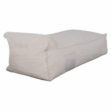 68621 ΠΟΥΦ ΞΑΠΛΩΣΤΡΑ WADELIN HM5774.11 ΜΕ TEXTILINE ΛΕΥΚΟ 190x80x40-60Υ εκ.