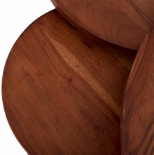 68749 ΣΕΤ ΖΙΓΚΟΝ OBI HM9255 ΑΠΟ ΜΑΣΙΦ ΞΥΛΟ ΑΚΑΚΙΑΣ ΜΕ ΜΑΥΡΑ ΜΕΤΑΛΛΙΚΑ ΠΟΔΙΑ 78x78x47Υ εκ.