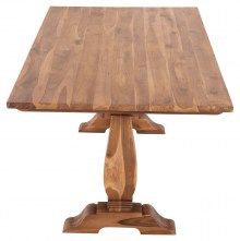 69812 ΤΡΑΠΕΖΙ ΤΡΑΠΕΖΑΡΙΑΣ GUIN HM9463.01 ΤΕΑΚ ΞΥΛΟ ΣΚΑΛΙΣΤΑ ΠΟΔΙΑ 200x100x78Yεκ.