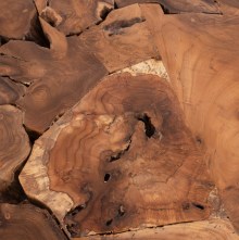 69880 ΤΡΑΠΕΖΙ ΣΑΛΟΝΙΟΥ HM9354 ΑΠΟ ΜΑΣΙΦ ΞΥΛΟ ΤEAK ΦΥΣΙΚΟ 80X80X48Yεκ.