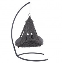 70476 ΚΡΕΜΑΣΤΗ ΦΩΛΙΑ AUGUST ΜΑΚΡΑΜΕ-ΜΕΤΑΛΛΟ ΑΝΘΡΑΚΙ HM5922.10 123x113x145Υεκ.