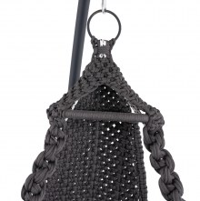 70476 ΚΡΕΜΑΣΤΗ ΦΩΛΙΑ AUGUST ΜΑΚΡΑΜΕ-ΜΕΤΑΛΛΟ ΑΝΘΡΑΚΙ HM5922.10 123x113x145Υεκ.