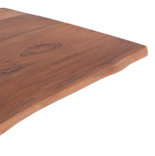 70486 ΤΡΑΠΕΖΙ ΑΠΟ ΜΕΤΑΛΛΟ & ΕΠΙΦΑΝΕΙΑ ΑΠΟ ΜΑΣΙΦ ΞΥΛΟ ΑΚΑΚΙΑΣ HM11882 160x90x74,5 εκ.