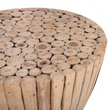 71266 ΤΡΑΠΕΖΙ ΣΑΛΟΝΙΟΥ HM9804 ΞΥΛΟ ΤΕΑΚ ΣΕ ΦΥΣΙΚΟ Φ80x46Yεκ.