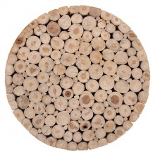 71266 ΤΡΑΠΕΖΙ ΣΑΛΟΝΙΟΥ HM9804 ΞΥΛΟ ΤΕΑΚ ΣΕ ΦΥΣΙΚΟ Φ80x46Yεκ.