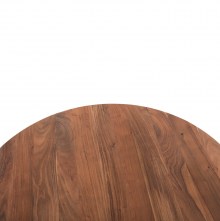 71795 ΤΡΑΠΕΖΙ ΤΡΑΠΕΖΑΡΙΑΣ ΣΤΡΟΓΓΥΛΟ GROOT HM9684 ΜΑΣΙΦ ΞΥΛΟ ΑΚΑΚΙΑΣ ΣΕ ΦΥΣΙΚΟ Φ120x76Υεκ