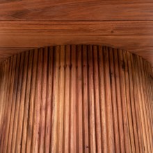 71795 ΤΡΑΠΕΖΙ ΤΡΑΠΕΖΑΡΙΑΣ ΣΤΡΟΓΓΥΛΟ GROOT HM9684 ΜΑΣΙΦ ΞΥΛΟ ΑΚΑΚΙΑΣ ΣΕ ΦΥΣΙΚΟ Φ120x76Υεκ