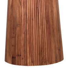 71795 ΤΡΑΠΕΖΙ ΤΡΑΠΕΖΑΡΙΑΣ ΣΤΡΟΓΓΥΛΟ GROOT HM9684 ΜΑΣΙΦ ΞΥΛΟ ΑΚΑΚΙΑΣ ΣΕ ΦΥΣΙΚΟ Φ120x76Υεκ