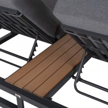 72027 ΔΙΠΛΗ ΞΑΠΛΩΣΤΡΑ ΑΛΟΥΜΙΝΙΟΥ ΠΑΡΑΛΙΑΣ ΜΕ ΣΚΙΑΣΤΡΟ ΚΥΒΟΣ GALLANT HM6097.01 ΓΚΡΙ 2x2x2μ