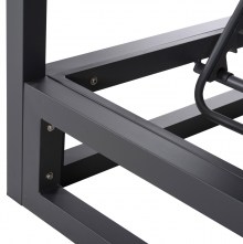 72027 ΔΙΠΛΗ ΞΑΠΛΩΣΤΡΑ ΑΛΟΥΜΙΝΙΟΥ ΠΑΡΑΛΙΑΣ ΜΕ ΣΚΙΑΣΤΡΟ ΚΥΒΟΣ GALLANT HM6097.01 ΓΚΡΙ 2x2x2μ