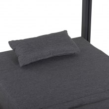 72027 ΔΙΠΛΗ ΞΑΠΛΩΣΤΡΑ ΑΛΟΥΜΙΝΙΟΥ ΠΑΡΑΛΙΑΣ ΜΕ ΣΚΙΑΣΤΡΟ ΚΥΒΟΣ GALLANT HM6097.01 ΓΚΡΙ 2x2x2μ