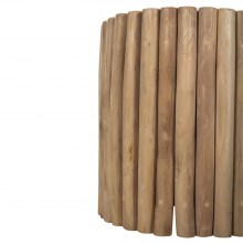 72447 ΤΡΑΠΕΖΙ ΣΑΛΟΝΙΟΥ ΣΤΡΟΓΓΥΛΟ COOTER HM9865 ΚΛΑΔΙΑ TEAK-ΦΥΣΙΚΟ Φ39x40,5Υεκ.