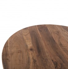 72551 ΤΡΑΠΕΖΙ ΣΤΡΟΓΓΥΛΟ MONTANA SUPERIOR HM9903 4εκ.ΠΑΧΟΣ ΜΑΣΙΦ ΞΥΛΟ ΑΚΑΚΙΑΣ Φ120Χ77Υεκ