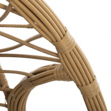 72592 ΔΙΠΛΗ ΚΡΕΜΑΣΤΗ ΦΩΛΙΑ ME ΥΠΟΠΟΔΙΟ GRACIE HM5754.02 ΜΠΕΖ ΣΥΝΘ.RATTAN-ΓΚΡΙ ΜΕΤΑΛ.ΣΚΕΛΕΤΟΣ Φ120x200Υεκ