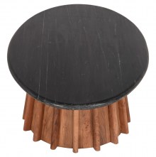 73271 ΤΡΑΠΕΖΙ ΣΑΛΟΝΙΟΥ ΟΒΑΛ DRAXX HM9934 ΜΑΣΙΦ ΑΚΑΚΙΑ-ΜΑΥΡΟ ΜΑΡΜΑΡΟ 120x70x38Υεκ.