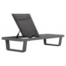 73452 ΞΑΠΛΩΣΤΡΑ ΑΛΟΥΜΙΝΙΟΥ ΜΕ ΥΦΑΣΜΑ TESLIN RICKON HM6292.01 ΣΕ ΓΚΡΙ 198x61,5x97Υεκ.