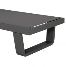 73452 ΞΑΠΛΩΣΤΡΑ ΑΛΟΥΜΙΝΙΟΥ ΜΕ ΥΦΑΣΜΑ TESLIN RICKON HM6292.01 ΣΕ ΓΚΡΙ 198x61,5x97Υεκ.