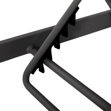 73452 ΞΑΠΛΩΣΤΡΑ ΑΛΟΥΜΙΝΙΟΥ ΜΕ ΥΦΑΣΜΑ TESLIN RICKON HM6292.01 ΣΕ ΓΚΡΙ 198x61,5x97Υεκ.