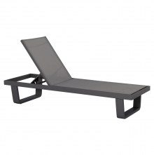 73452 ΞΑΠΛΩΣΤΡΑ ΑΛΟΥΜΙΝΙΟΥ ΜΕ ΥΦΑΣΜΑ TESLIN RICKON HM6292.01 ΣΕ ΓΚΡΙ 198x61,5x97Υεκ.