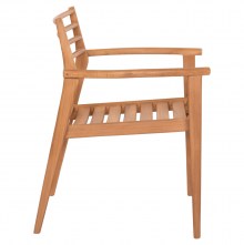 73484 ΠΟΛΥΘΡΟΝΑ MOOSEN HM9936 ΜΑΣΙΦ ΞΥΛΟ TEAK ΣΕ ΦΥΣΙΚΟ 59x60x78,5Υ