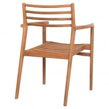 73484 ΠΟΛΥΘΡΟΝΑ MOOSEN HM9936 ΜΑΣΙΦ ΞΥΛΟ TEAK ΣΕ ΦΥΣΙΚΟ 59x60x78,5Υ