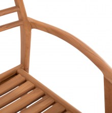 73484 ΠΟΛΥΘΡΟΝΑ MOOSEN HM9936 ΜΑΣΙΦ ΞΥΛΟ TEAK ΣΕ ΦΥΣΙΚΟ 59x60x78,5Υ