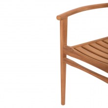 73484 ΠΟΛΥΘΡΟΝΑ MOOSEN HM9936 ΜΑΣΙΦ ΞΥΛΟ TEAK ΣΕ ΦΥΣΙΚΟ 59x60x78,5Υ