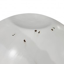 73541 ΔΙΑΚΟΣΜΗΤΙΚΟ ΤΡΑΠΕΖΙ ΣΑΛΟΝΙΟΥ BOWL Φ91x38,5Yεκ. ΛΕΥΚΟ ΜΕ ΞΥΛΟ ΑΚΑΚΙΑΣ HM8717.23 ΒΔΙΑΛΟΓΗΣ