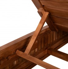 74091 ΞΑΠΛΩΣΤΡΑ ΧΩΡΙΣ ΜΑΞΙΛΑΡΙΑ VERNON HM6331 ΞΥΛΟ ΤΕΑΚ ΣΕ ΦΥΣΙΚΟ 200x80x25Υεκ.