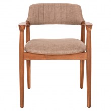 74136 ΠΟΛΥΘΡΟΝΑ JAMES HM18259 TEAK WOOD ΜΕ ΣΑΜΠΑΝΙ ΥΦΑΣΜΑ 57x52x76Υεκ.