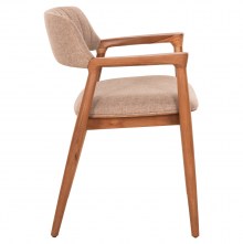 74136 ΠΟΛΥΘΡΟΝΑ JAMES HM18259 TEAK WOOD ΜΕ ΣΑΜΠΑΝΙ ΥΦΑΣΜΑ 57x52x76Υεκ.