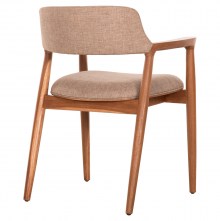 74136 ΠΟΛΥΘΡΟΝΑ JAMES HM18259 TEAK WOOD ΜΕ ΣΑΜΠΑΝΙ ΥΦΑΣΜΑ 57x52x76Υεκ.