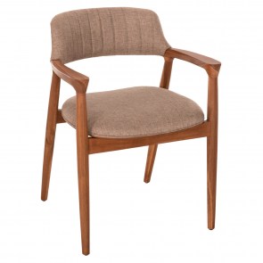 74136 ΠΟΛΥΘΡΟΝΑ JAMES HM18259 TEAK WOOD ΜΕ ΣΑΜΠΑΝΙ ΥΦΑΣΜΑ 57x52x76Υεκ.