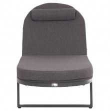 74208 ΕΠΑΓΓΕΛΜATIKH ΞΑΠΛΩΣΤΡΑ MALLOW HM10715.03 ΣΚΟΥΡΟ ΓΚΡΙ ΑΛΟΥΜΙΝΙΟ & ΜΑΞΙΛΑΡΙ 198x71x103Υεκ