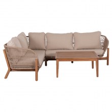 74352 ΣΕΤ ΣΑΛΟΝΙ ΓΩΝΙΑ ΕΞ. ΧΩΡΟΥ 3ΤΜΧ SANJI HM6223 ΞΥΛΟ ΑΚΑΚΙΑΣ-ΑΛΟΥΜΙΝΙΟ-ΣΧΟΙΝΙ